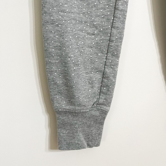 Boden Women’s Cotton Joggers Size 6 Heather Gray With Silver Dots Side Pockets - Picture 3 of 6
